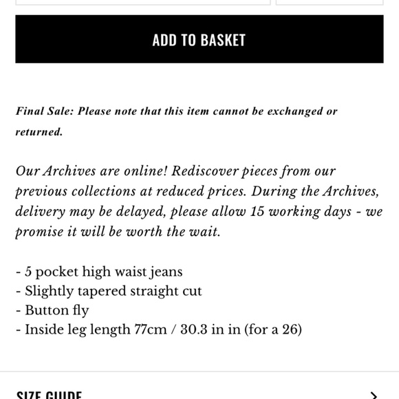 Sezane Brut sexy tall indigo jeans - Picture 5 of 5